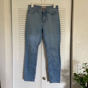 Everlane High Rise Skinny Jean sz 27 (ankle) light wash